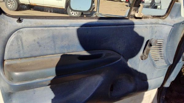 92-97 Ford F350 Driver Left Front Inside Door Trim Panel Manual Windows Blue — photo 3