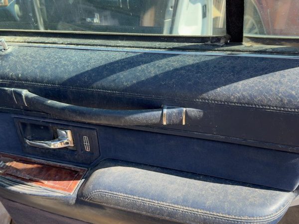 90-97 Town Car Passenger Right Rear Door Trim Panel With Switches Back Blue Dp — photo 5