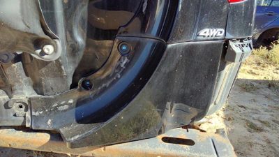 2011-2012 Toyota Rav-4 Lower Moulding Trim From Back Hatch Oem 202 Black