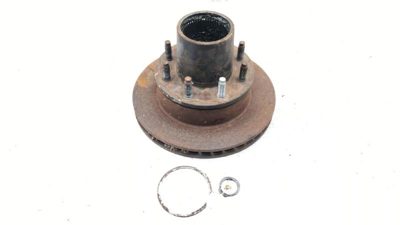 1980-1993 Ford F250 Front Rotor And Wheel Hub Oem 4X4 Dana 44