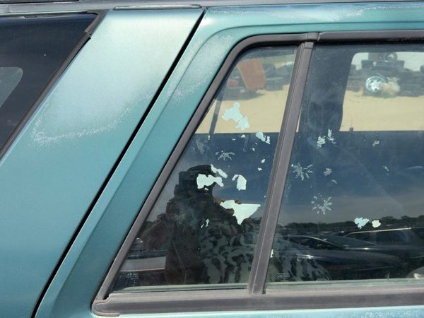 91-97 Rodeo Passenger Right Rear Vent Window Back Door Glass With Frame Oem — photo 2