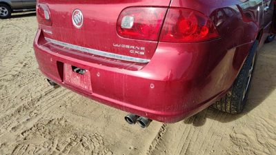 2006-2009 Buick Lucerne Rear Bumper Cover Assembly Back Park Assist Crimson 86U