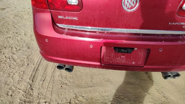 2006-2009 Buick Lucerne Rear Bumper Cover Assembly Back Park Assist Crimson 86U — photo 4