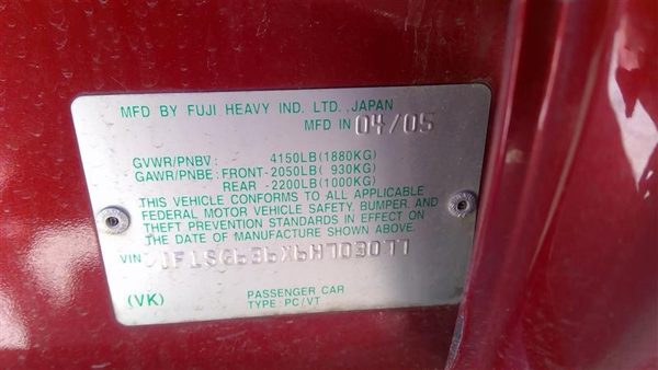 2006 Subaru Forester — vehicle photo 5