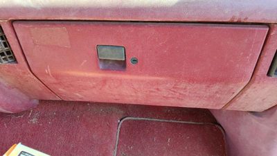 1987-1991 Ford F150 Glove Box Assembly Complete Door With Latch Oem Red