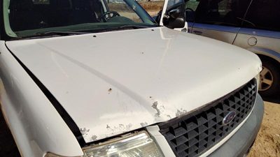 2005 Ford Explorer Hood Yz Oxford White Hail