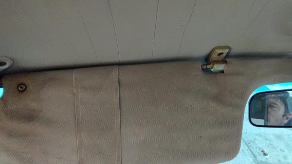 1985-1986 Toyota Camry Driver Left Sun Visor Oem Gray — photo 6