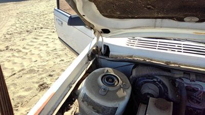 1982-1996 Buick Century Passenger Right Hood Hinge Assembly Oem White 20538872