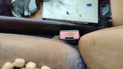 1979-1983 Mercedes 300Td Driver Left Front Seat Belt Buckle Receiver Oem Brown