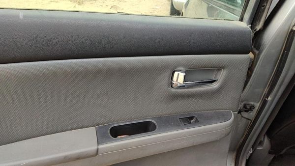 08-09 Sentra Driver Left Rear Door Trim Panel With Switches Back Charcoal W — photo 5