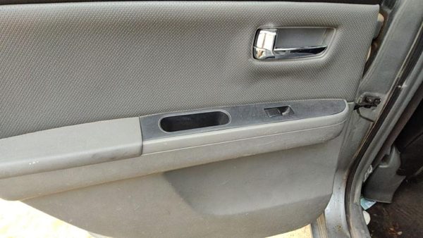 08-09 Sentra Driver Left Rear Door Trim Panel With Switches Back Charcoal W — photo 6