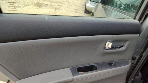 08-09 Sentra Driver Left Rear Door Trim Panel With Switches Back Charcoal W — photo 4