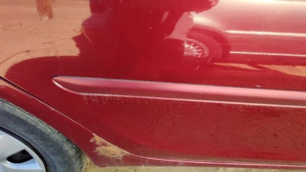02-06 Camry Pass RH Rear Door Moulding Trim Salsa Red 3Q3 — photo 2