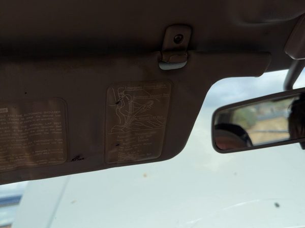1990-1994 Subaru Legacy Driver Left Sun Visor Oem Gray — photo 2