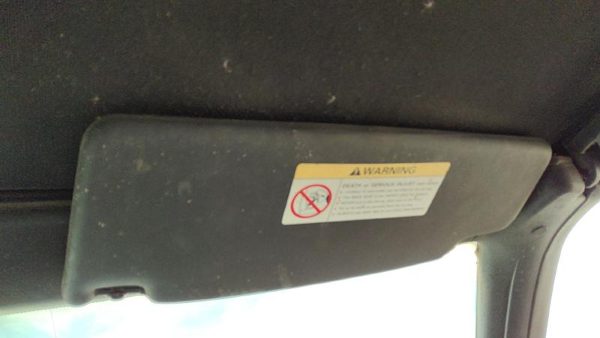 2000-2011 Vw Cabrio Convertible Passenger Right Sun Visor Oem Black — photo 1