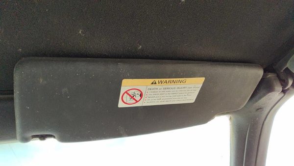 2000-2011 Vw Cabrio Convertible Passenger Right Sun Visor Oem Black — photo 3
