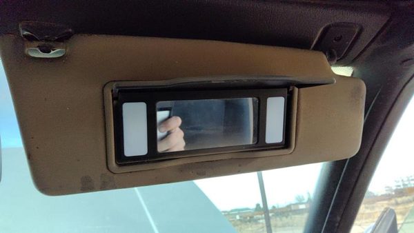 2000-2011 Vw Cabrio Convertible Passenger Right Sun Visor Oem Black — photo 7