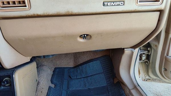 1984-1987 Ford Tempo Glove Box Assembly Complete Door With Latch Oem Tan — photo 3