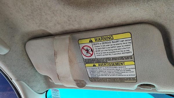 2000-2001 Legacy Outback Driver Left Sun Visor Oem Tan 040 92011Ae29aob — photo 2