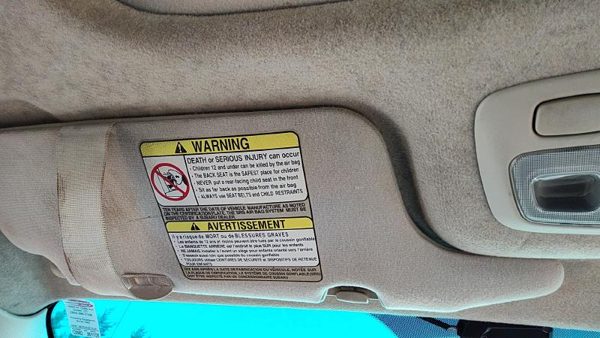 2000-2001 Legacy Outback Driver Left Sun Visor Oem Tan 040 92011Ae29aob — photo 4
