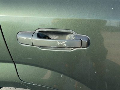 03-09 Sorento Passenger Right Rear Outside Door Handle Back Without Chrome Ivy G