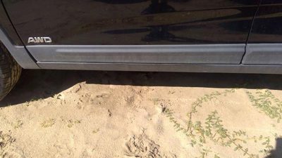 2011-2015 Kia Sorento Driver Left Front Moulding From Door Trim Strip Gray H9