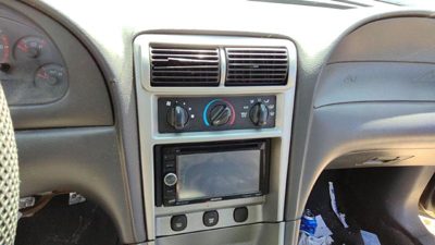2001-2004 Ford Mustang Trim Bezel Around Radio Surround Dash Panel Oem Black 9W