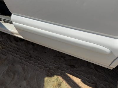 01-05 S10 Blazer Driver Left Rear Moulding From Door Back Trim Strip White 50U