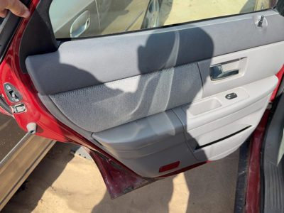 2000-2002 Ford Taurus Driver Left Rear Door Trim Panel With Switches Back Gray