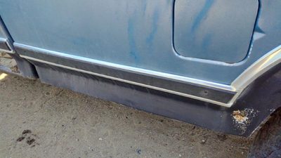 1980-1986 Ford F150 Driver Left Rear Moulding On Front Box Oem