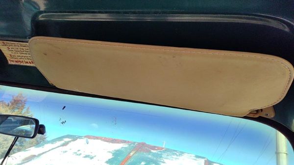 1976 Silverado C10 Passenger Right Sun Visor Oem Brown — photo 3