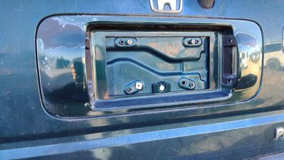 98-02 Honda Passport License Plate Trim Surround Panel Oem Hgm Huntsman Green