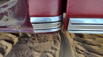 1978-1979 Ford F150 Driver Left Rear Moulding On Lower Cab Panel Oem