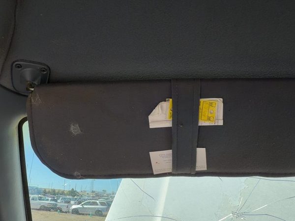87-97 Ford F250 Driver Left Sun Visor Oem Gray — photo 5