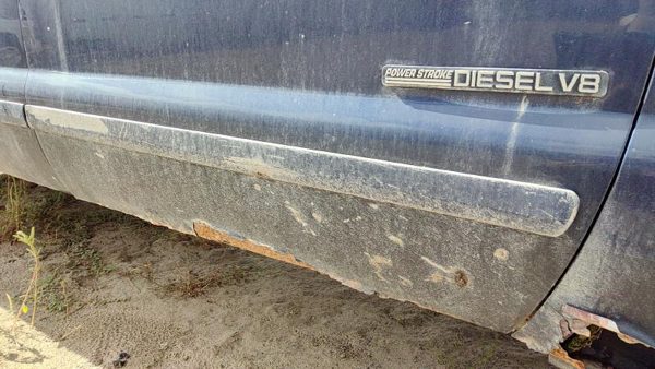 03-07 F350 Powerstroke Passenger Right Front Moulding From Door Trim Strip Blue — photo 1