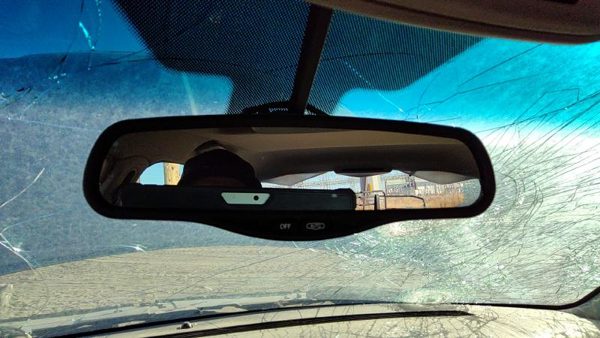 1998-2011 Lincoln Town Car Inside Rear View Mirror Oem Windshield Mounted — photo 2