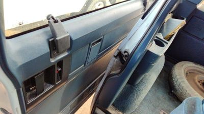 1985-1995 Gmc Safari Passenger Right Sliding Rear Door Trim Panel Back Blue