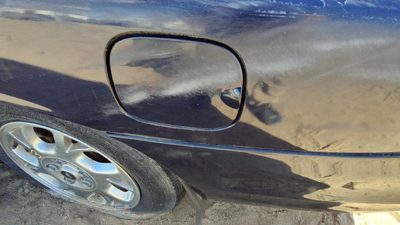 98-00 Oldsmobile Intrigue Fuel Tank Door With Hinge Gas Lid Oem Filler Blue 28u
