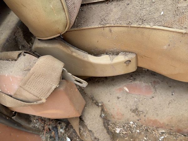 1980 Chevy Silverado C20 Passenger Right Side Seat Trim Panel Oem Tan — photo 3