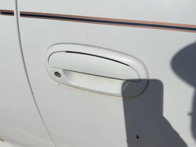 1997-2004 Ford F150 Passenger Right Front Outside Door Handle Oem White Yz