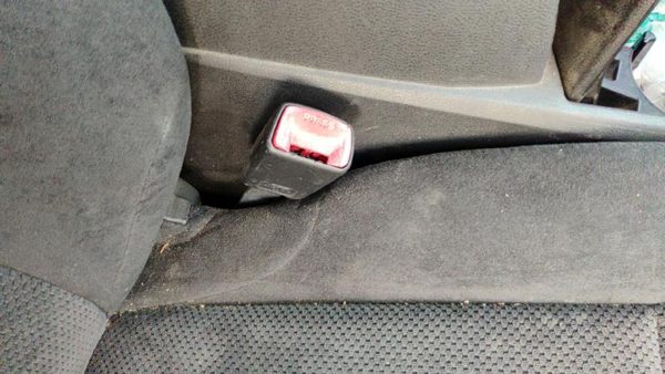 07-10 Nissan Altima Passenger Right Front Seat Belt Buckle Receiver Charcoal G — photo 1