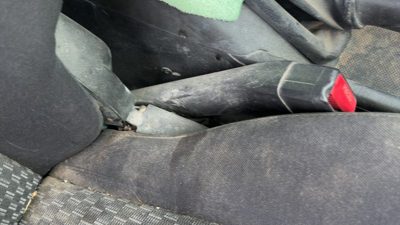 06-07 Saturn Ion Passenger Right Front Seat Belt Buckle Receiver Oem Black 19E