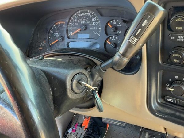 2003-2007 Chevy Silverado 2500 Steering Column Assembly Oem 6.6L Tan 52D — photo 1