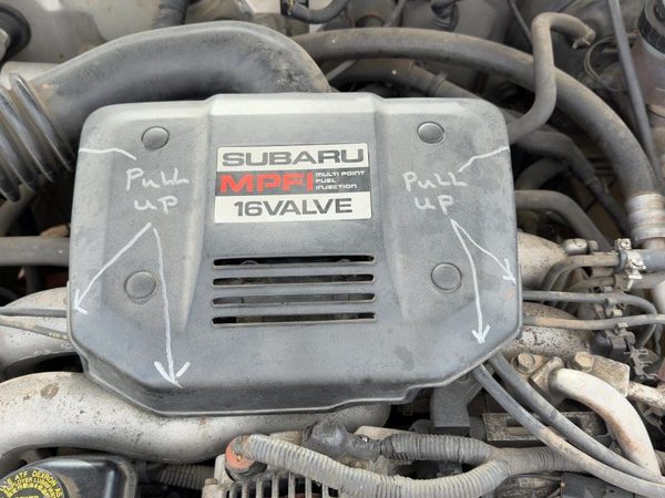 1990-1994 Subaru Legacy Engine Cover Top Plastic Shield Oem 2.2L — photo 3