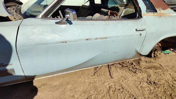 1975 LH Cutlass Supreme Driver Left Front Door Shell OEM Blue 2 Door Coupe — photo 4