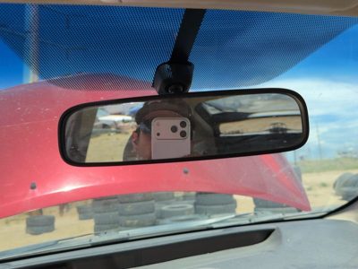 04-22 Toyota Prius Inside Rear View Mirror Oem Windshield Mounted Manual Dimming
