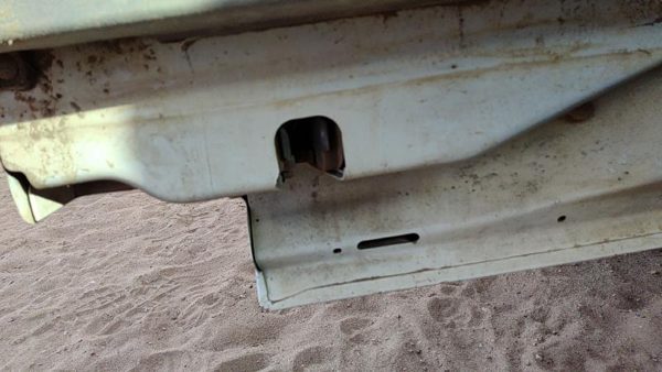 99-07 F250 Super Duty Passenger Right Rear Door Latch With Rods/Cables Oem Back — photo 4