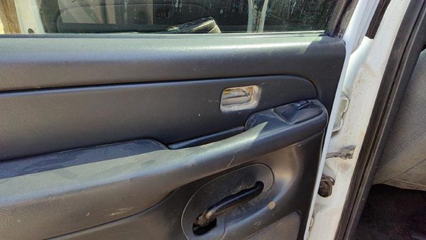 04-06 1500 Hd Driver Left Rear Inside Door Trim Panel Only Back Pewter 69D — photo 4