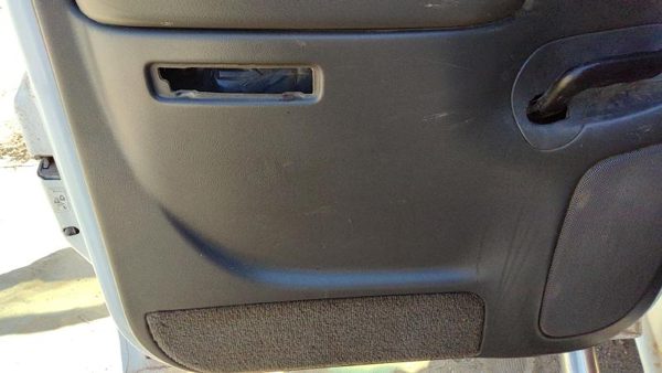 04-06 1500 Hd Driver Left Rear Inside Door Trim Panel Only Back Pewter 69D — photo 8