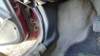 1994-1997 Ford Aspire Driver Left Lower Kick Trim Panel Oem Gray